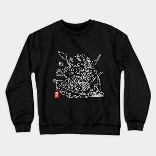 fried rice (white) Crewneck Sweatshirt